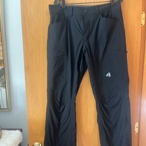 Eddie Bauer Men's Black Fleeced Lined Winter Snow Pants. 34x34